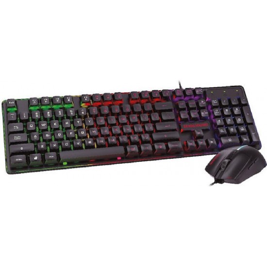 Zeroground Azai V3.0 Σετ Gaming Πληκτρολόγιο με RGB φωτισμό & Ποντίκι (Αγγλικό US)