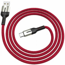 Lamtech Braided / Regular USB 2.0 Cable USB-C male - USB-A male 1.2m (LAM111856) Κόκκινο