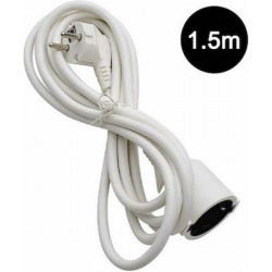 Lamtech Μπαλαντέζα Προέκταση Καλωδίου με Μήκος 1.5m (LAM111894) Λευκή