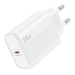 Lamtech Φορτιστής Χωρίς Καλώδιο με Θύρα USB-C 20W Power Delivery (LAM112686) Λευκός