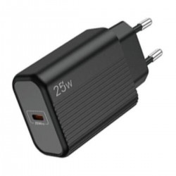 Lamtech Φορτιστής Χωρίς Καλώδιο με Θύρα USB-C 25W Power Delivery (LAM112723) Μαύρος