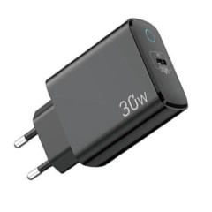 Lamtech Φορτιστής Χωρίς Καλώδιο με Θύρα USB-C 30W Power Delivery Μαύρος 112730