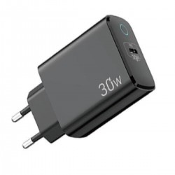 Lamtech Φορτιστής Χωρίς Καλώδιο με Θύρα USB-C 30W Power Delivery Μαύρος 112730