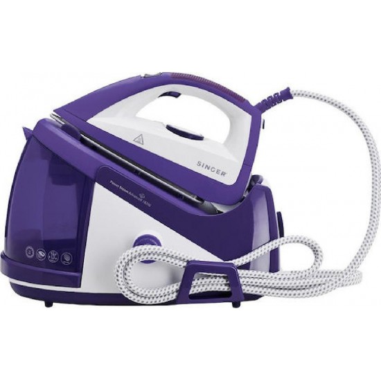Singer Σύστημα Σιδερώματος Πίεσης 6bar με Δοχείο 1.6lt (SGR-18100) Λευκό/Μωβ