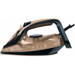 Singer Σίδερο Ατμού 2800W με Κεραμική Πλάκα και Συνεχόμενη Παροχή Ατμού 30gr/min (STI-1820) Black / Butter Nut