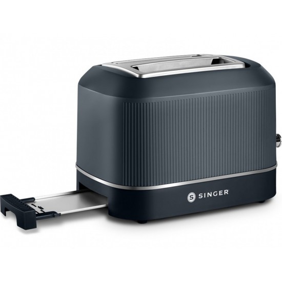 Singer Tiffanys TOA 1410AN Φρυγανιέρα 2 Θέσεων 850W Blue Grey