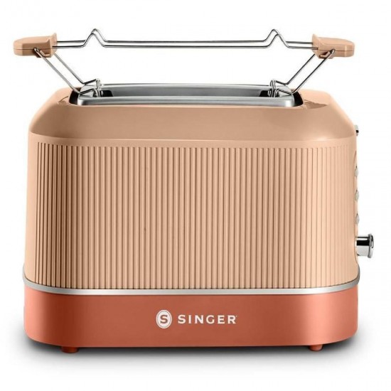 Singer Tiffanys 1410TER Φρυγανιέρα 2 Θέσεων 850W Terracotta