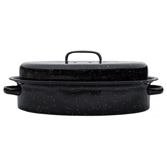 Estia Γάστρα Οβάλ Enamel με Σχάρα 40x27cm 4.8L