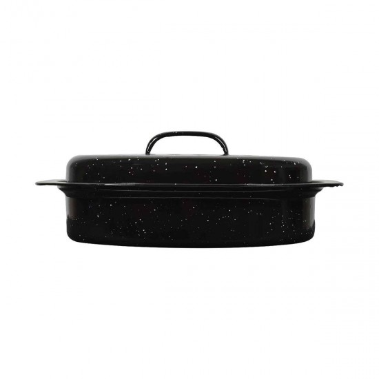 Estia Γάστρα Οβάλ Enamel με Σχάρα 40x27cm 4.8L