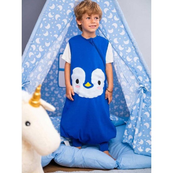 BabyBliss BlissJump Χειμωνιάτικος Υπνόσακος με Ποδαράκια 2.5 tog 18-36m (BLISS-LMP-0002) Penguin Blue