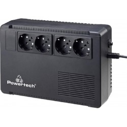 Powertech PT-950C UPS Line-Interactive 950VA 570W με 4 Schuko Πρίζες