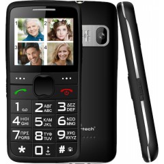 Powertech Sentry Eco V2 Κινητό Τηλέφωνο Dual Sim (PTM-18) Μαύρο