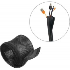 Brateck Πλέγμα Καλωδίων Τύπου Flex Wrap 100x8.5cm (VS-85) Μαύρο