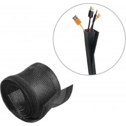 Brateck Πλέγμα Καλωδίων Τύπου Flex Wrap 100x8.5cm (VS-85) Μαύρο