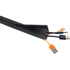 Brateck Πλέγμα Καλωδίων Τύπου Flex Wrap 100x8.5cm (VS-85) Μαύρο