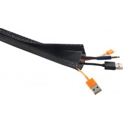 Brateck Πλέγμα Καλωδίων Τύπου Flex Wrap 100x8.5cm (VS-85) Μαύρο