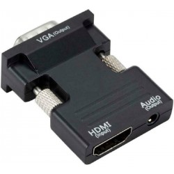 Powertech Μετατροπέας 3.5mm / HDMI female σε VGA male 1τμχ (CAB-H120)