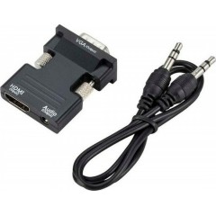 Powertech Μετατροπέας 3.5mm / HDMI female σε VGA male 1τμχ (CAB-H120)