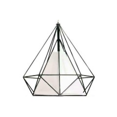 Powertech (HLL-0005) Μαύρο Φωτιστικό Οροφής Μεταλλικό Ε27