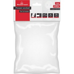 POWERTECH πολύπριζο ασφαλείας 5x schuko 16A 3m μαύρος - (PT-883)
