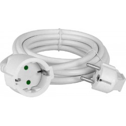 Powertech Μπαλαντέζα Προέκταση Καλωδίου με Μήκος 3m (PT-888) Λευκή