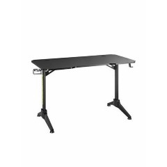 Brateck (GMD03-2) Black Γραφείο Gaming Ξύλινο με Μεταλλικά Πόδια 120x60x75εκ.