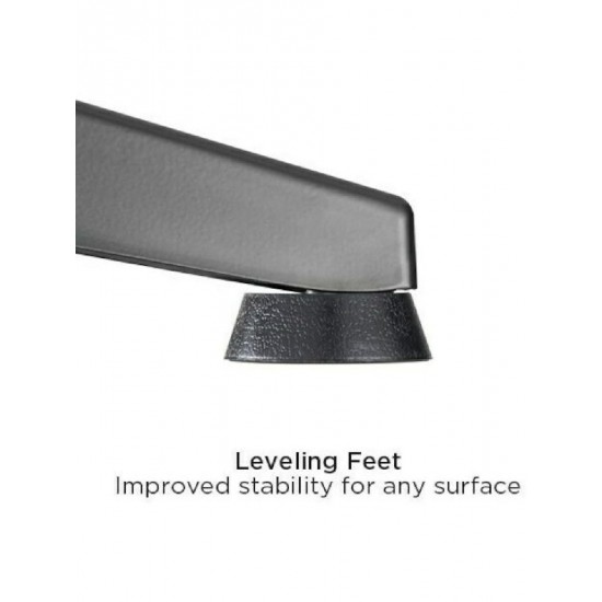 Brateck (GMD03-2) Black Γραφείο Gaming Ξύλινο με Μεταλλικά Πόδια 120x60x75εκ.