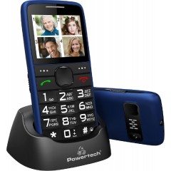 POWERTECH Κινητό Τηλέφωνο Sentry Eco PTM-24, SOS Call, με φακό, μπλε