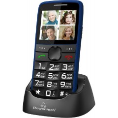 POWERTECH Κινητό Τηλέφωνο Sentry Eco PTM-24, SOS Call, με φακό, μπλε