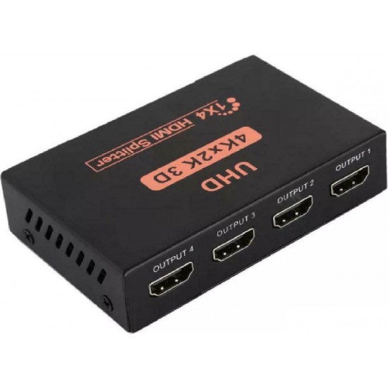 Powertech (PTH-048) 4K 3D 4x HDMI Splitter