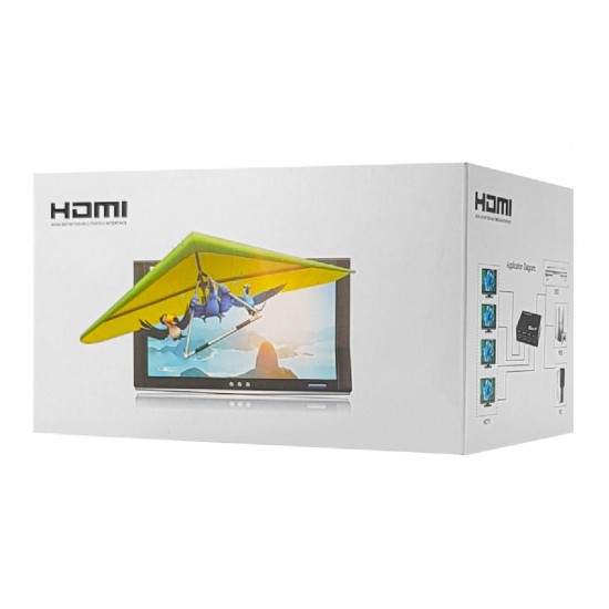 Powertech (PTH-048) 4K 3D 4x HDMI Splitter