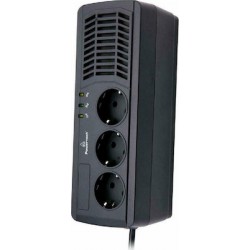 Powertech PT-AVR1000I Compact Σταθεροποιητής Τάσης 1000VA με 3 Πρίζες Ρεύματος
