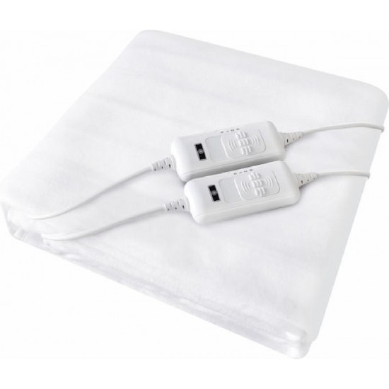 BRUNO ηλεκτρική κουβέρτα BRN-0065, διπλή, 160x140cm, 2x 60W, χειριστήρια