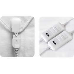 BRUNO ηλεκτρική κουβέρτα BRN-0065, διπλή, 160x140cm, 2x 60W, χειριστήρια