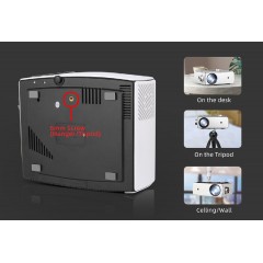 Powertech PT-983 Projector Full HD Λάμπας LED με Wi-Fi και Ενσωματωμένα Ηχεία PT-983 Λευκός