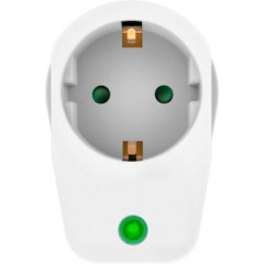 Powertech Αντάπτορας Ρεύματος με 1 πριζα Schuko 16A (PT-996) Λευκός