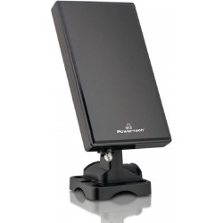 Powertech PT-1005 Εσωτερική Κεραία Τηλεόρασης (απαιτεί τροφοδοσία) Μαύρη