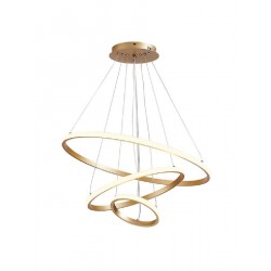 Powertech (HLL-0078) Χρυσό Φωτιστικό Οροφής LED 44W