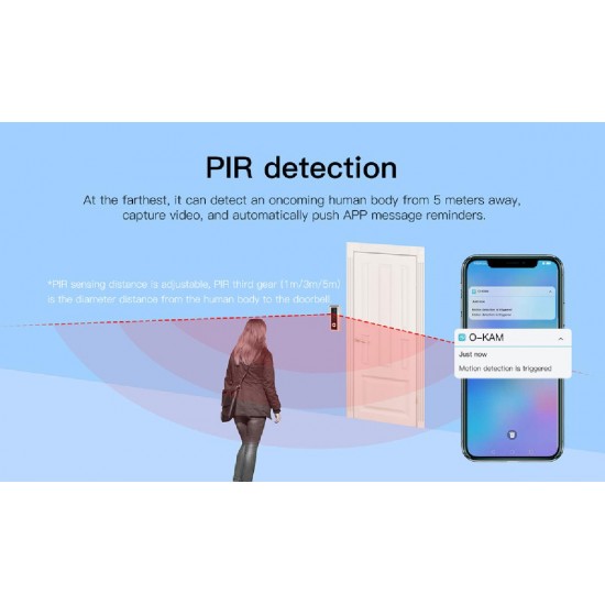 Vstarcam (DB6) Video Doorbell WiFi Intelligent 1080p Ασύρματο Κουδούνι Πόρτας με Κάμερα και Wi-Fi