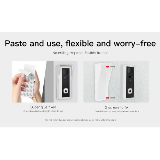 Vstarcam (DB6) Video Doorbell WiFi Intelligent 1080p Ασύρματο Κουδούνι Πόρτας με Κάμερα και Wi-Fi