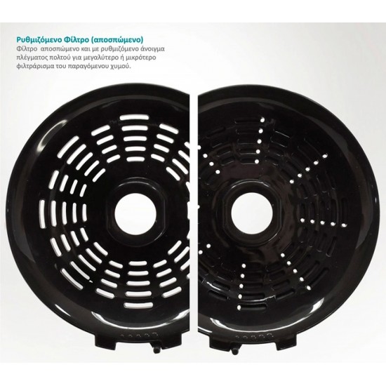 Bruno (BRN-0096) Inox-Black Ηλεκτρικός Στίφτης 600W