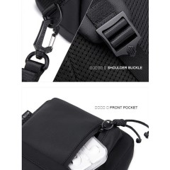ARCTIC HUNTER τσάντα Crossbody XB00526 με θήκη tablet, 3L, γκρι