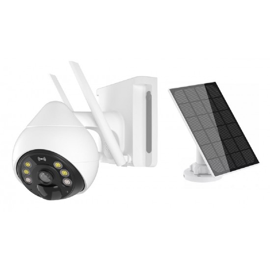 Vstarcam (BG69-TZ) White IP 4G Κάμερα Παρακολούθησης 3MP Full HD+ Αδιάβροχη με Αμφίδρομη Επικοινωνία