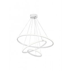 Powertech Κρεμαστό Φωτιστικό LED με Φυσικό Λευκό Φως 60x60εκ. (HLL-347) Λευκό