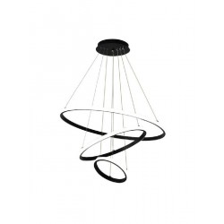 Powertech (HLL-0105) Μαύρο Φωτιστικό Οροφής LED 44W