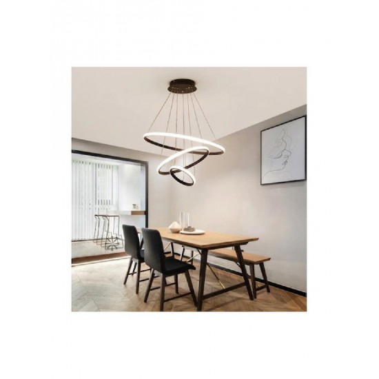 Powertech (HLL-0105) Μαύρο Φωτιστικό Οροφής LED 44W