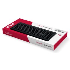 Powertech Πληκτρολόγιο Ελληνικό (PT-1066) Μαύρο