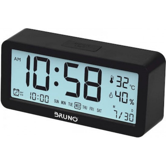 Bruno BRN-0128 Θερμόμετρo & Υγρασιόμετρo Επιτραπέζιο για Χρήση σε Εσωτερικό Χώρο