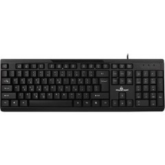 POWERTECH πληκτρολόγιο PT-1069, ενσύρματο, multimedia, EN/GR, μαύρο