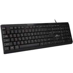 POWERTECH πληκτρολόγιο PT-1069, ενσύρματο, multimedia, EN/GR, μαύρο